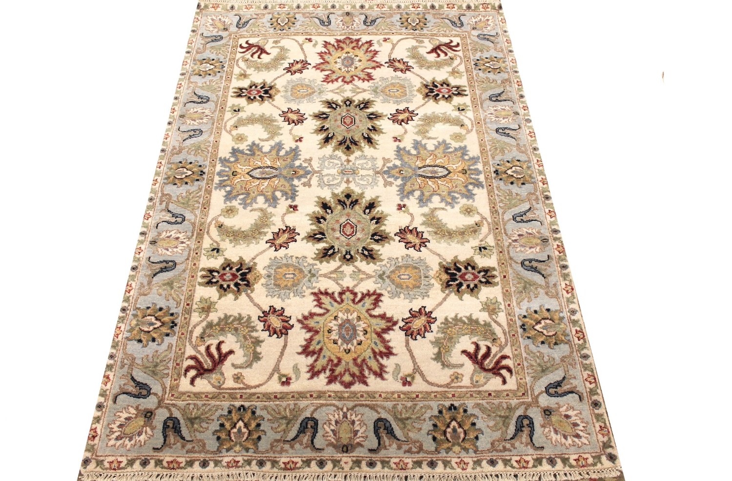 4x6 Traditional Hand Knotted Wool Area Rug - MR028985