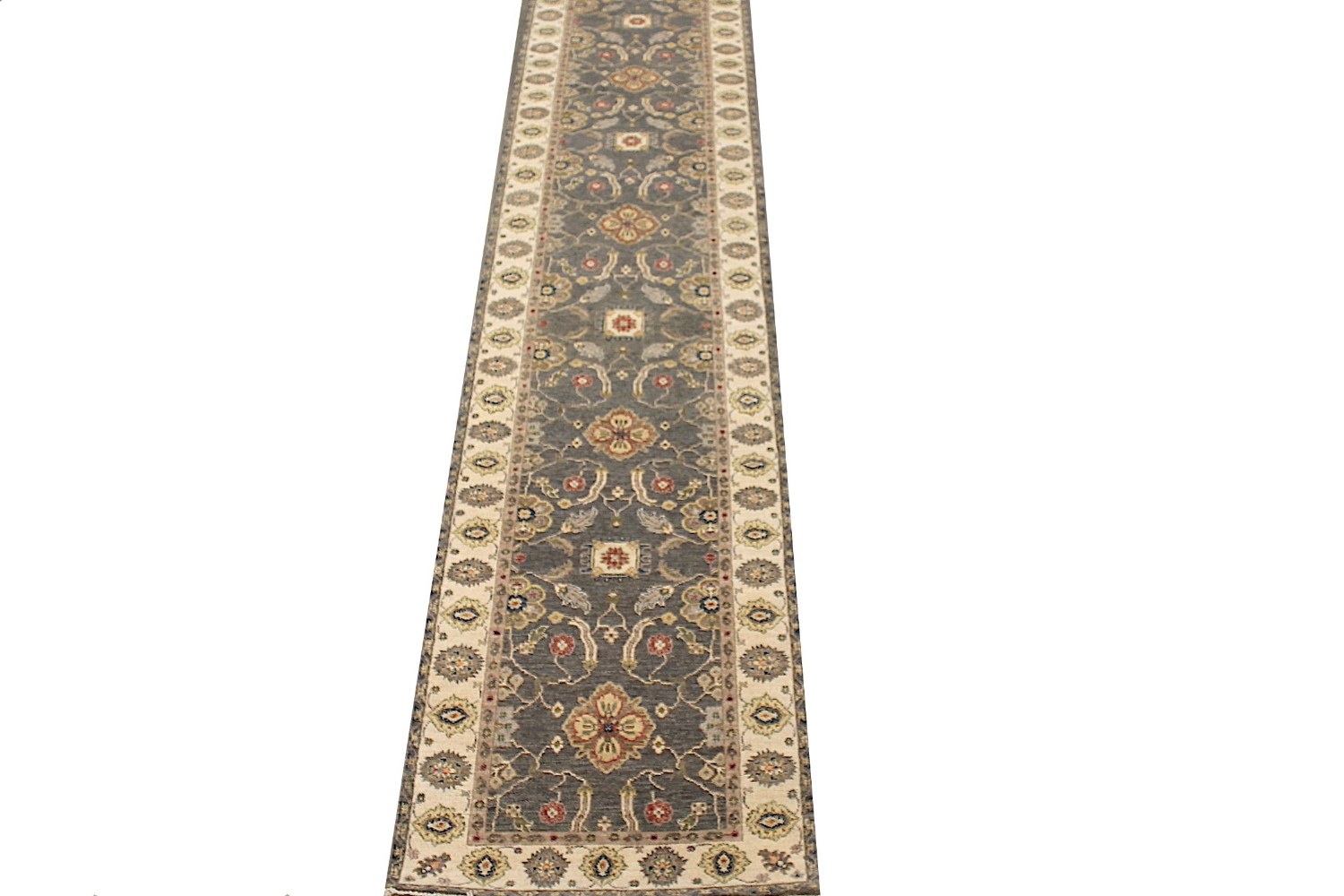 12 ft. Runner Traditional Hand Knotted Wool Area Rug - MR028986