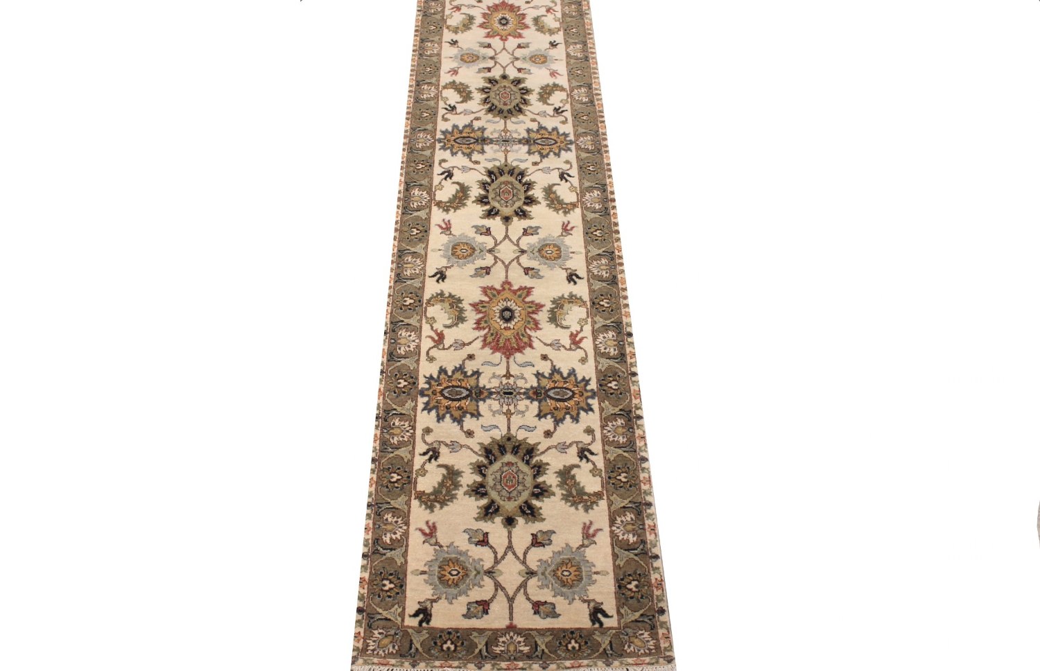 12 ft. Runner Traditional Hand Knotted Wool Area Rug - MR028987