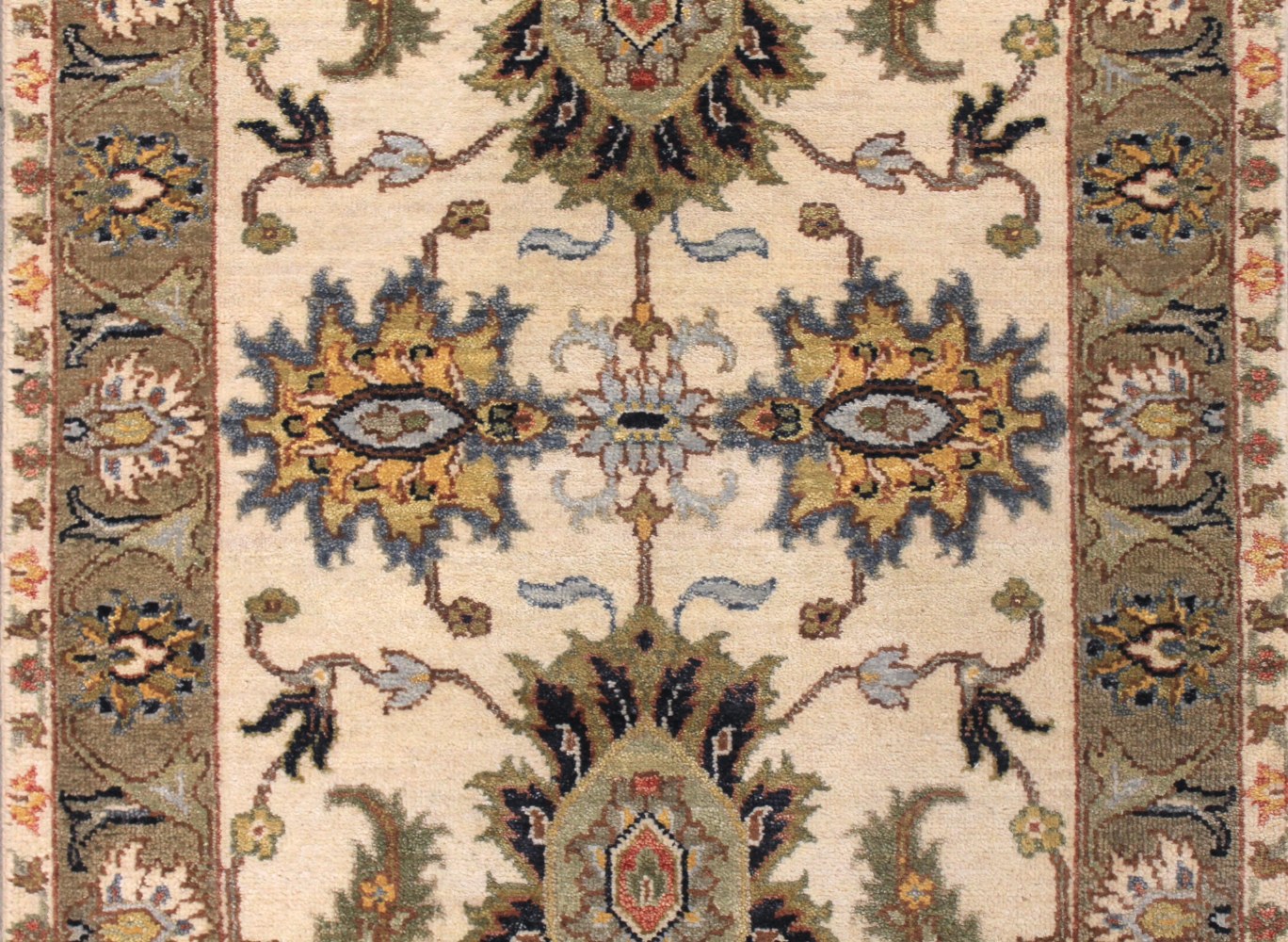 12 ft. Runner Traditional Hand Knotted Wool Area Rug - MR028987