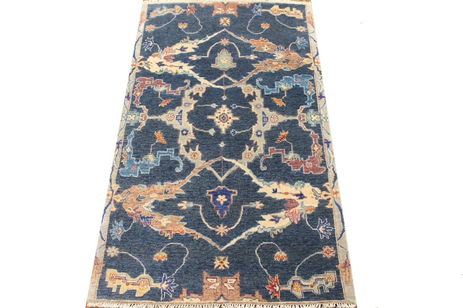 3x5 Traditional Hand Knotted Wool Area Rug - MR028992