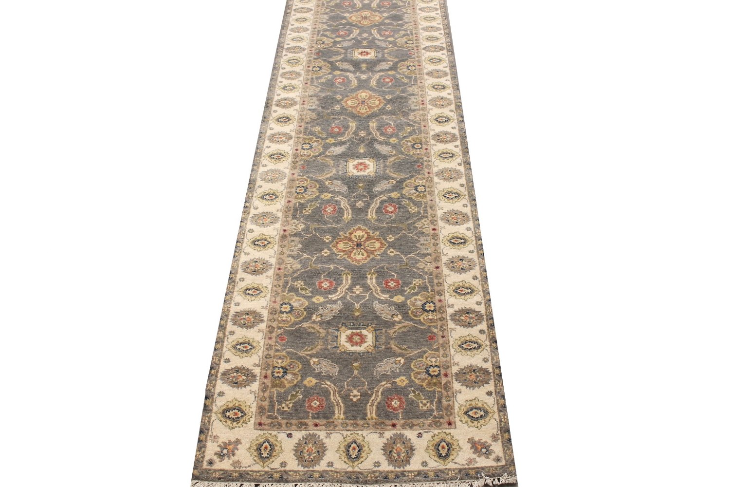 10 ft. Runner Traditional Hand Knotted Wool Area Rug - MR028996