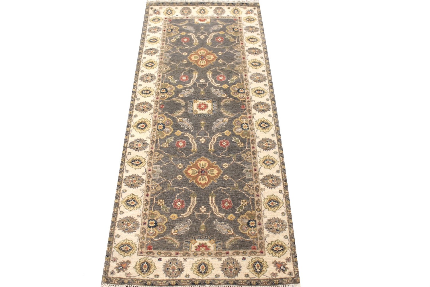 6 ft. Runner Traditional Hand Knotted Wool Area Rug - MR028998