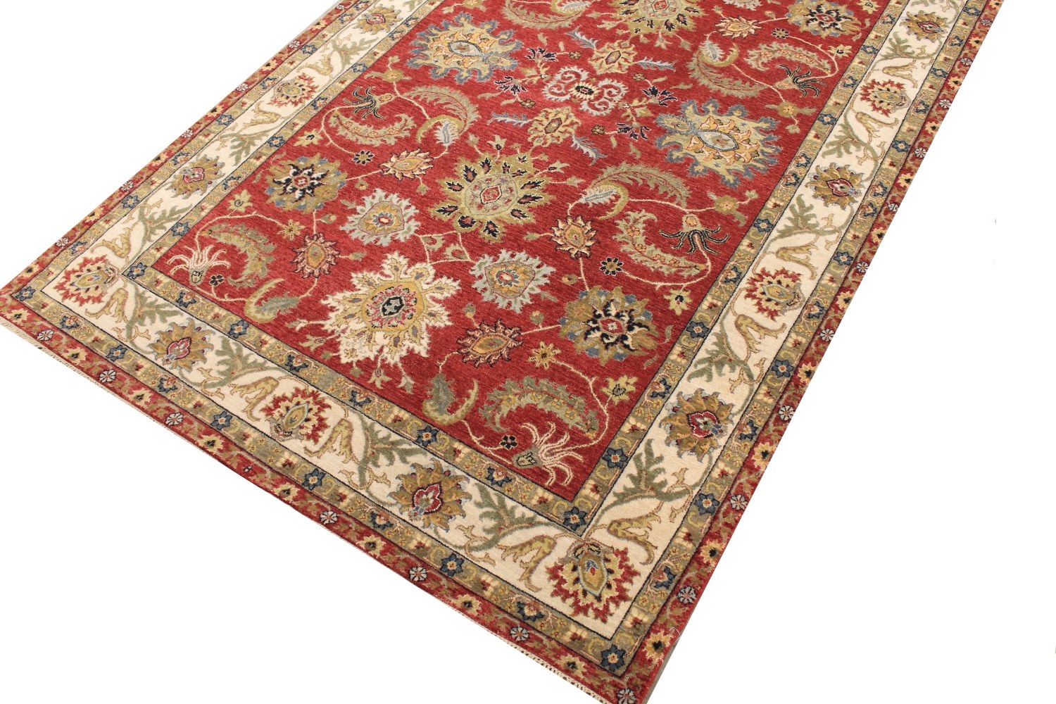 6x9 Traditional Hand Knotted Wool Area Rug - MR029000