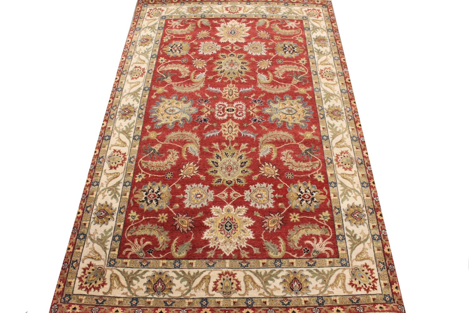 6x9 Traditional Hand Knotted Wool Area Rug - MR029000