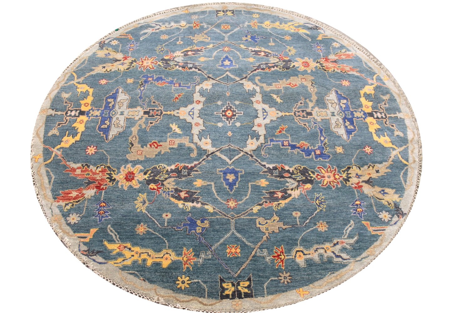 6 ft. - 7 ft. Round & Square Traditional Hand Knotted Wool Area Rug - MR029001