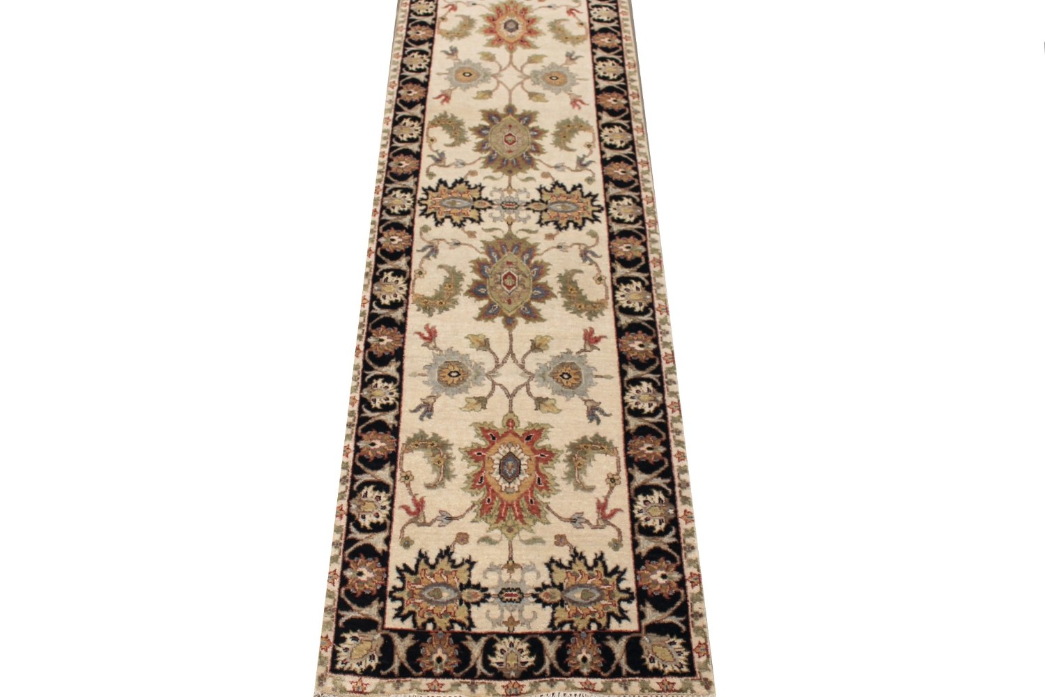 8 ft. Runner Traditional Hand Knotted Wool Area Rug - MR029006