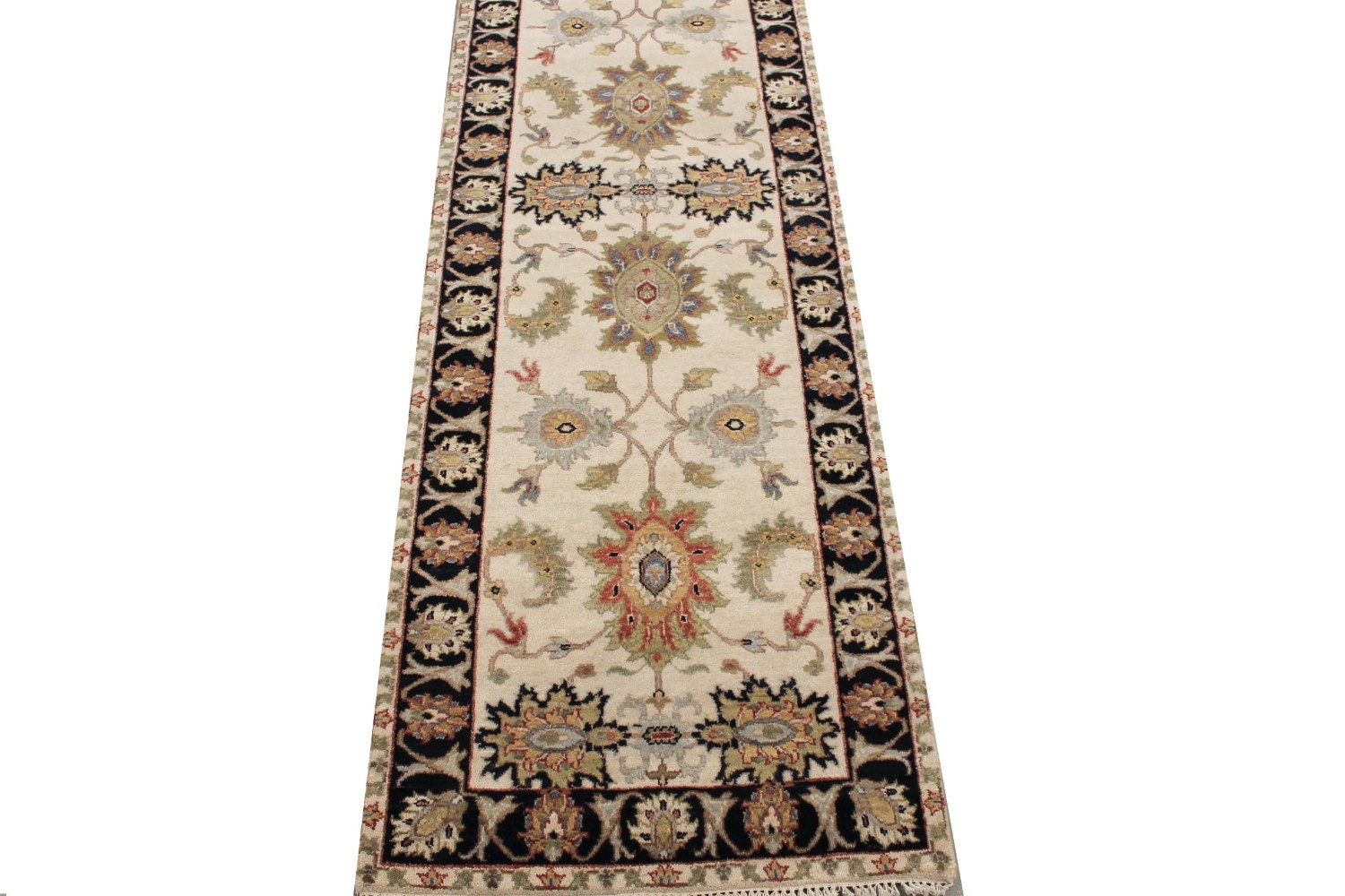 8 ft. Runner Traditional Hand Knotted Wool Area Rug - MR029006