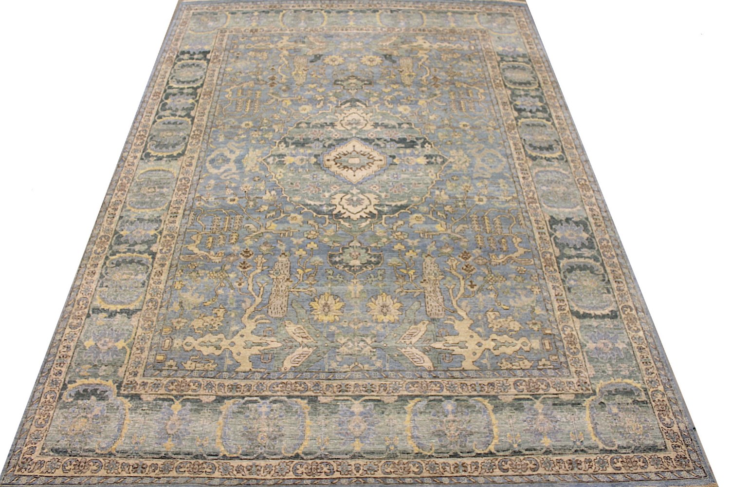 9x12 Aryana & Antique Revivals Hand Knotted Wool Area Rug - MR029034