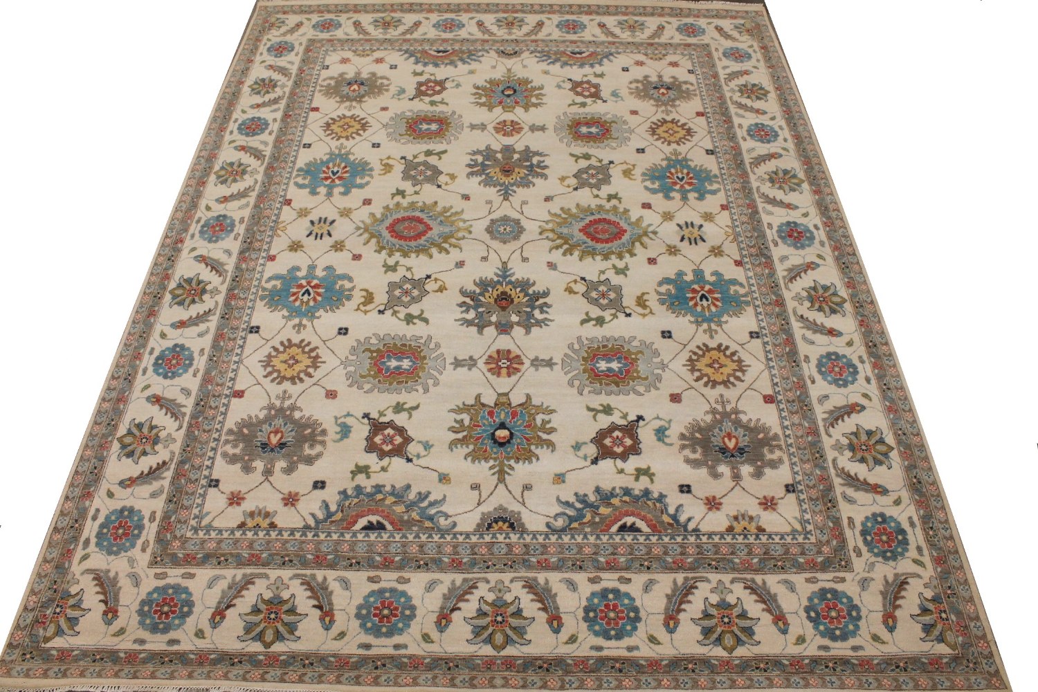 9x12 Traditional Hand Knotted Wool Area Rug - MR029067