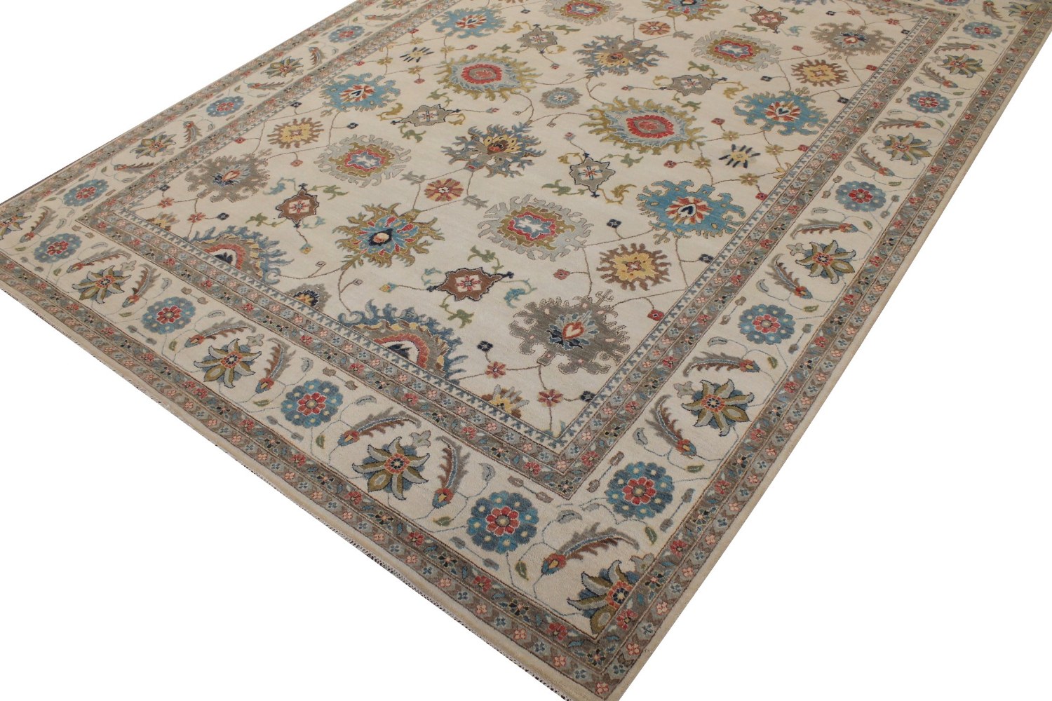 9x12 Traditional Hand Knotted Wool Area Rug - MR029067