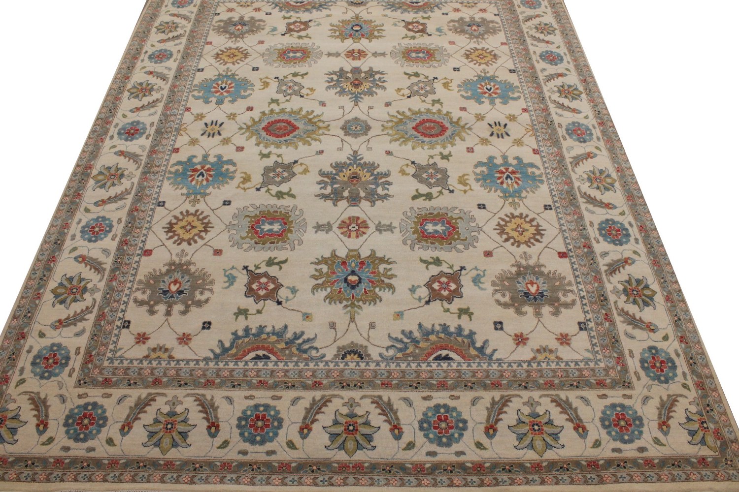 9x12 Traditional Hand Knotted Wool Area Rug - MR029067