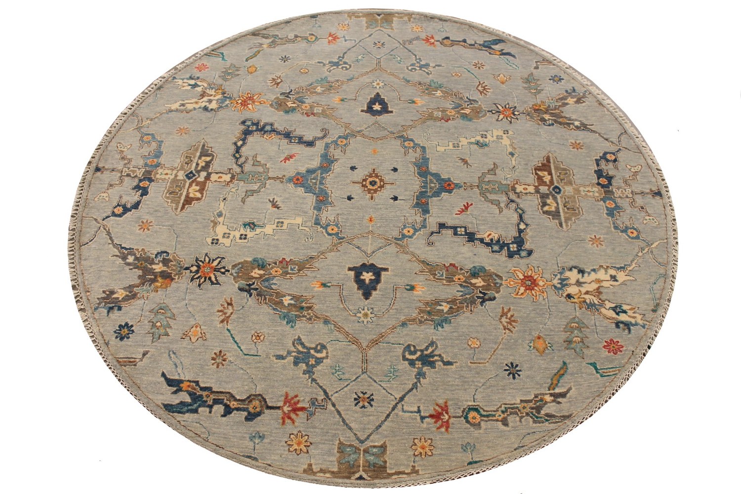 6 ft. - 7 ft. Round & Square Traditional Hand Knotted Wool Area Rug - MR029071