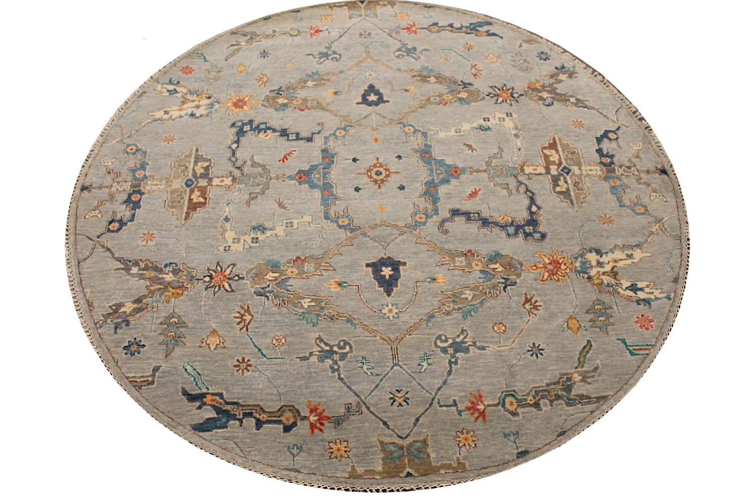 6 ft. - 7 ft. Round & Square Traditional Hand Knotted Wool Area Rug - MR029071