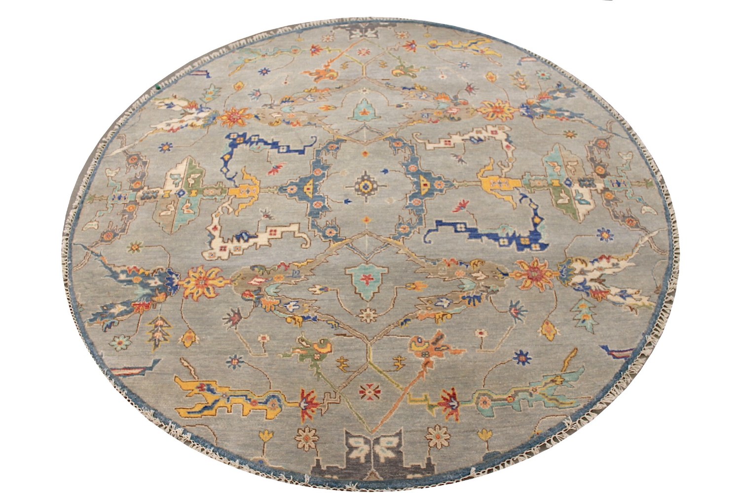 6 ft. - 7 ft. Round & Square Traditional Hand Knotted Wool Area Rug - MR029071