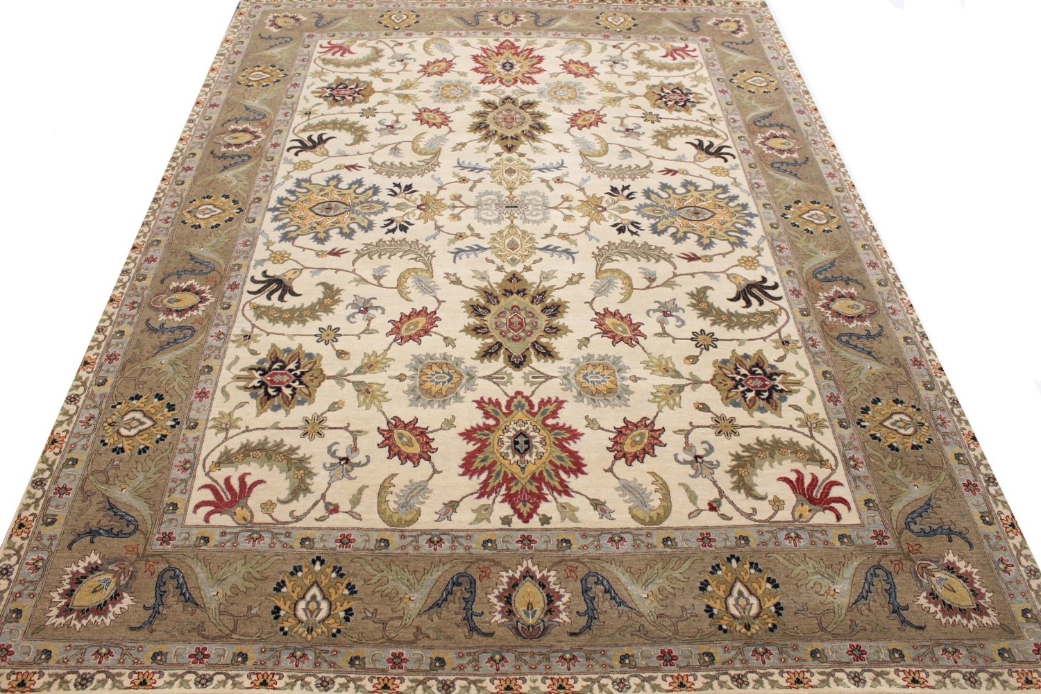 9x12 Traditional Hand Knotted Wool Area Rug - MR029073