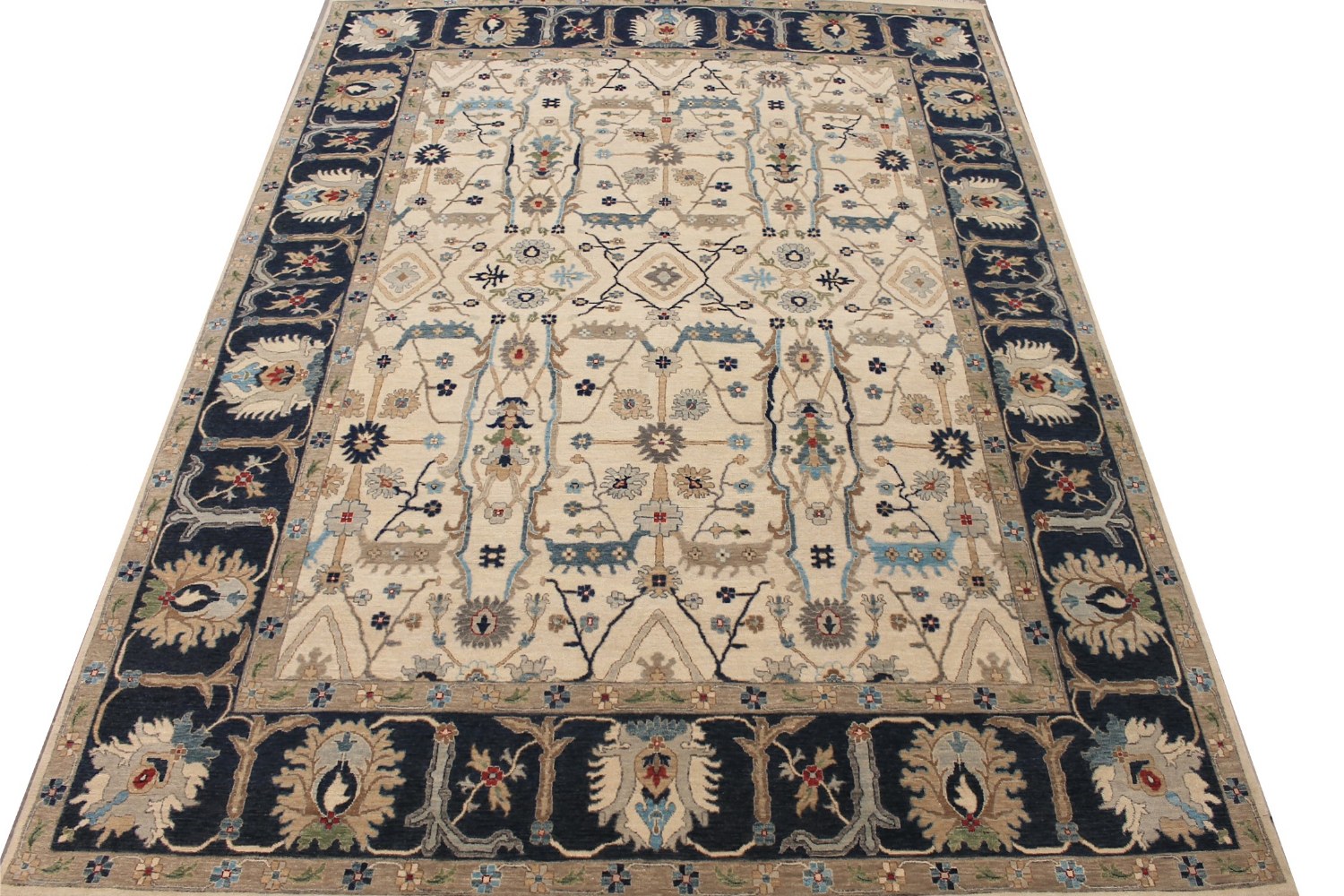 9x12 Traditional Hand Knotted Wool Area Rug - MR029078