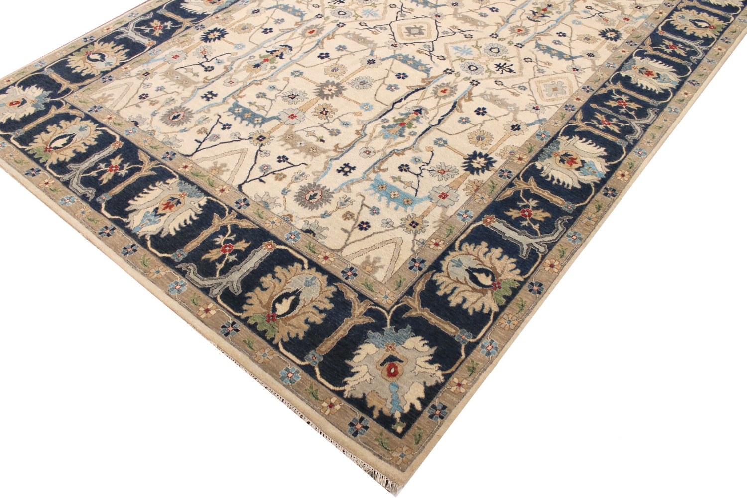 9x12 Traditional Hand Knotted Wool Area Rug - MR029078