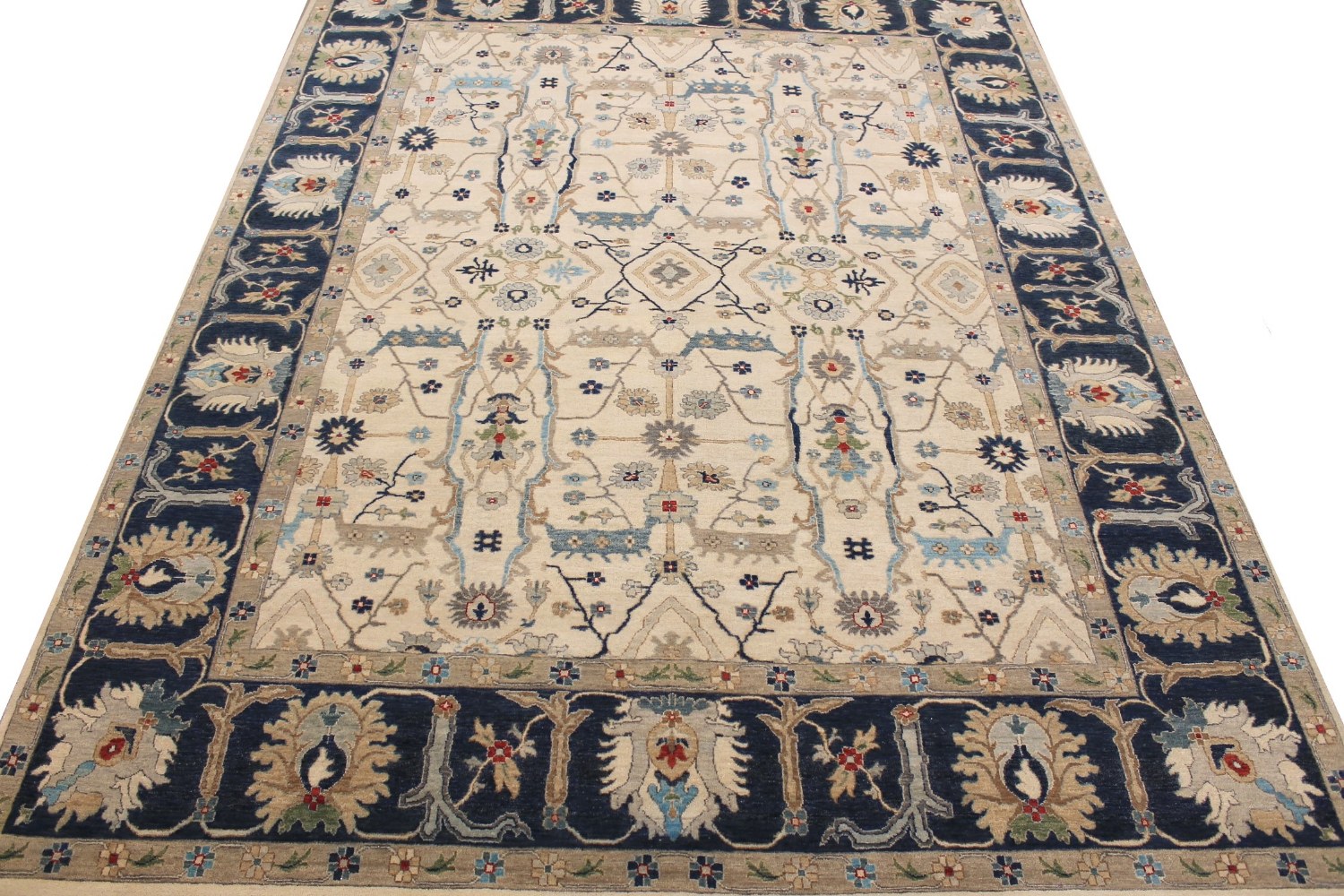 9x12 Traditional Hand Knotted Wool Area Rug - MR029078