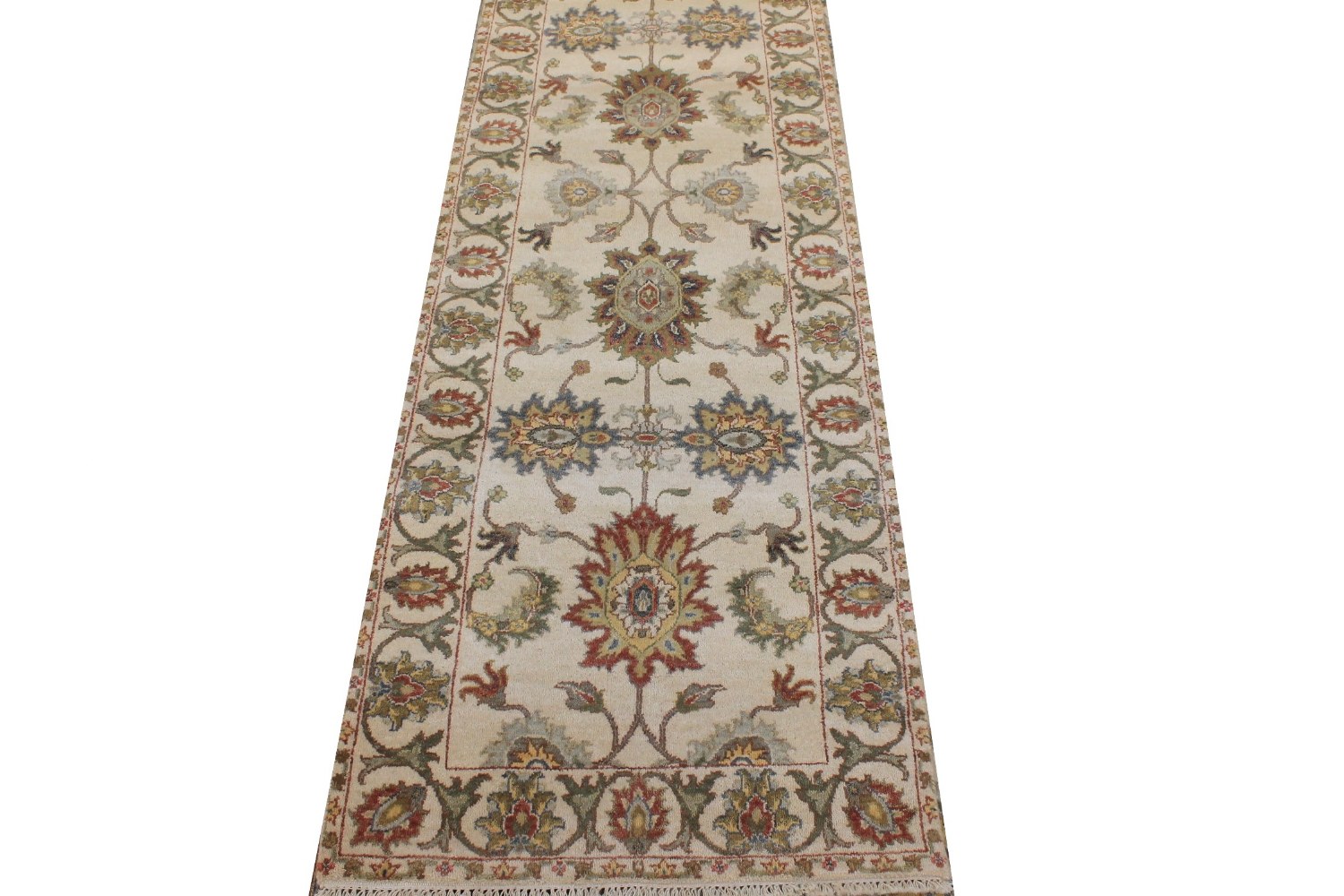 8 ft. Runner Traditional Hand Knotted Wool Area Rug - MR029081