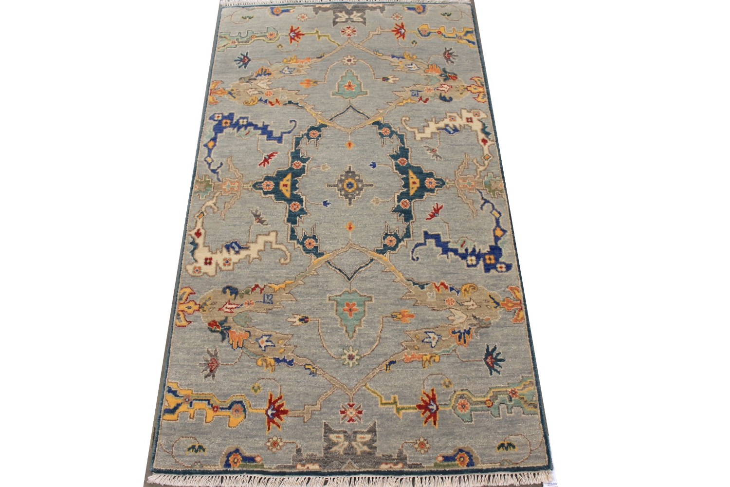 3x5 Traditional Hand Knotted Wool Area Rug - MR029082