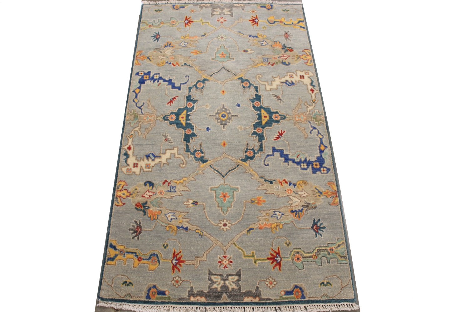 3x5 Traditional Hand Knotted Wool Area Rug - MR029082