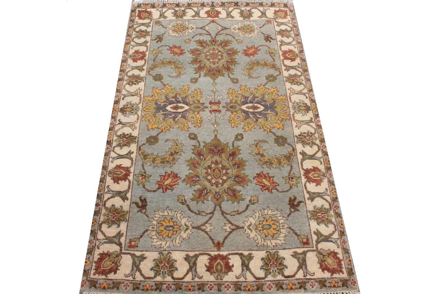 3x5 Traditional Hand Knotted Wool Area Rug - MR029083