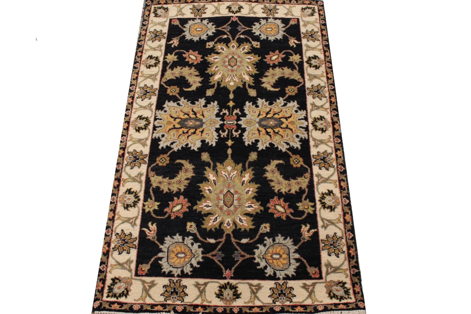 3x5 Traditional Hand Knotted Wool Area Rug - MR029084