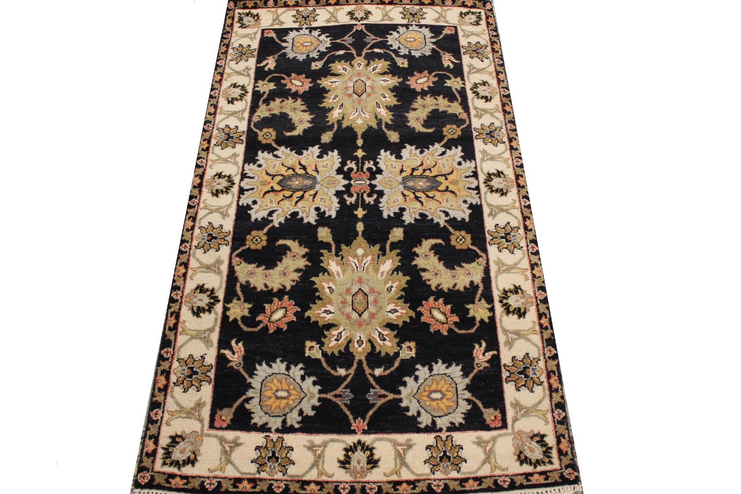 3x5 Traditional Hand Knotted Wool Area Rug - MR029084