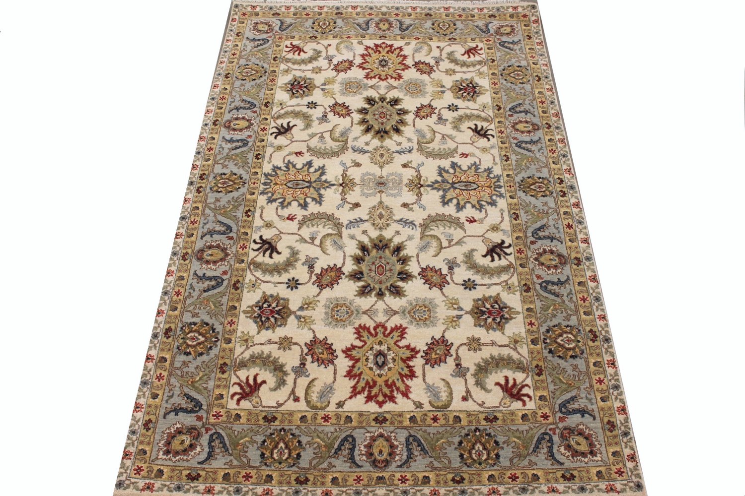 5x7/8 Traditional Hand Knotted Wool Area Rug - MR029086