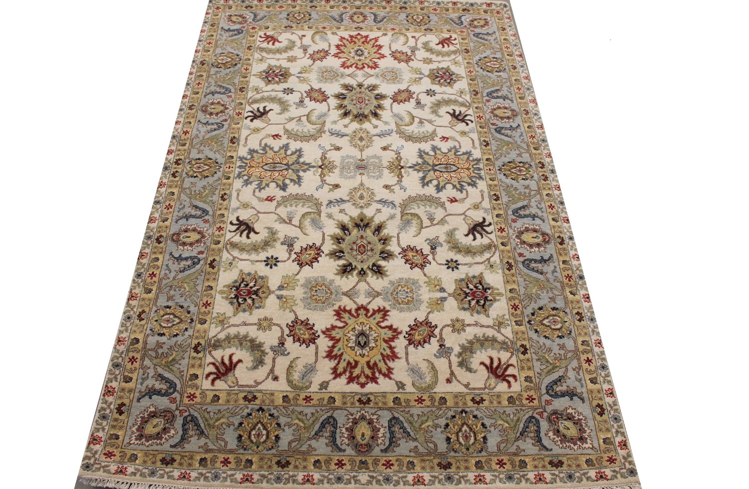 5x7/8 Traditional Hand Knotted Wool Area Rug - MR029086