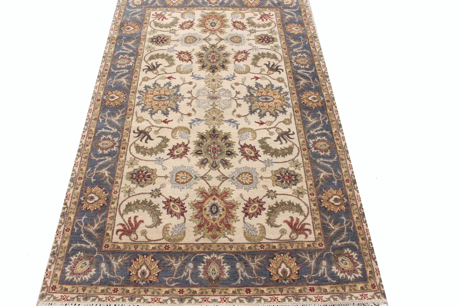 5x7/8 Traditional Hand Knotted Wool Area Rug - MR029087