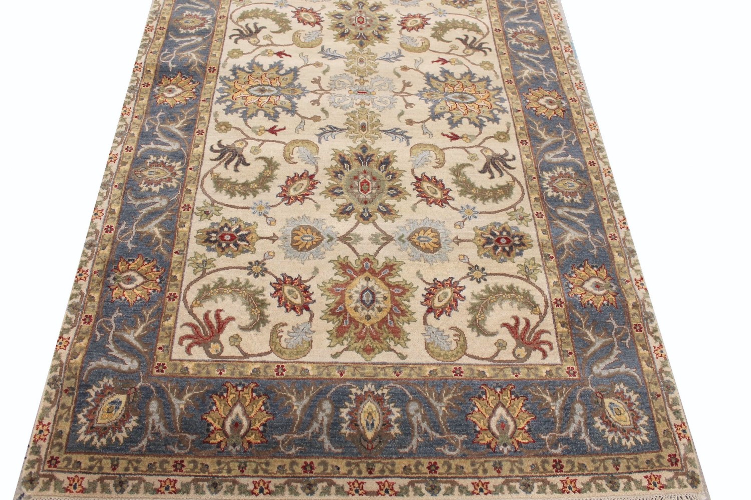 5x7/8 Traditional Hand Knotted Wool Area Rug - MR029087