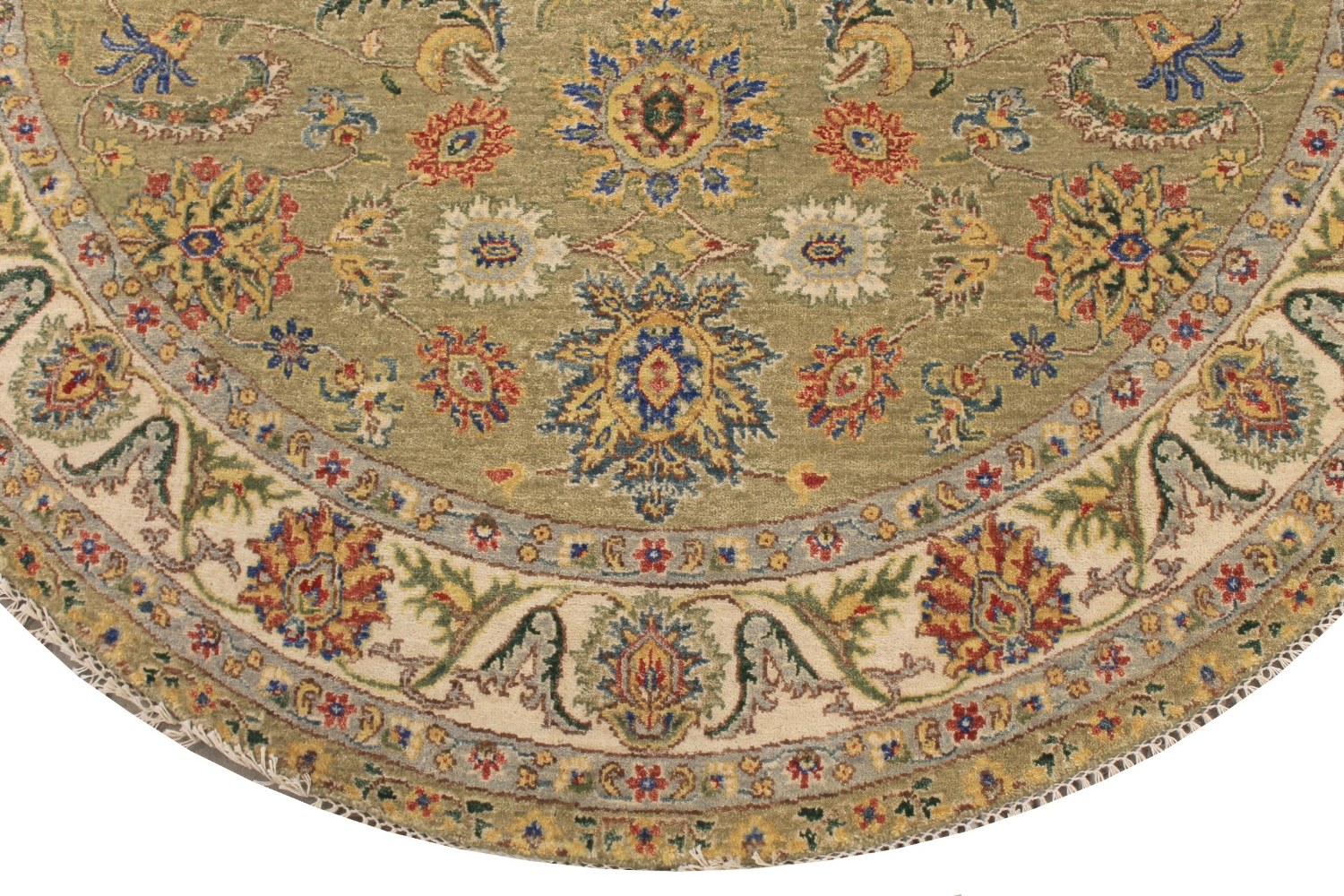 6 ft. - 7 ft. Round & Square Traditional Hand Knotted Wool Area Rug - MR029089