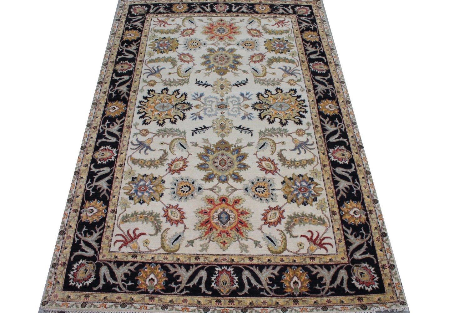 6x9 Traditional Hand Knotted Wool Area Rug - MR029092