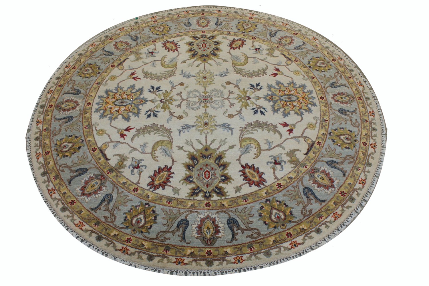 6 ft. - 7 ft. Round & Square Traditional Hand Knotted Wool Area Rug - MR029093