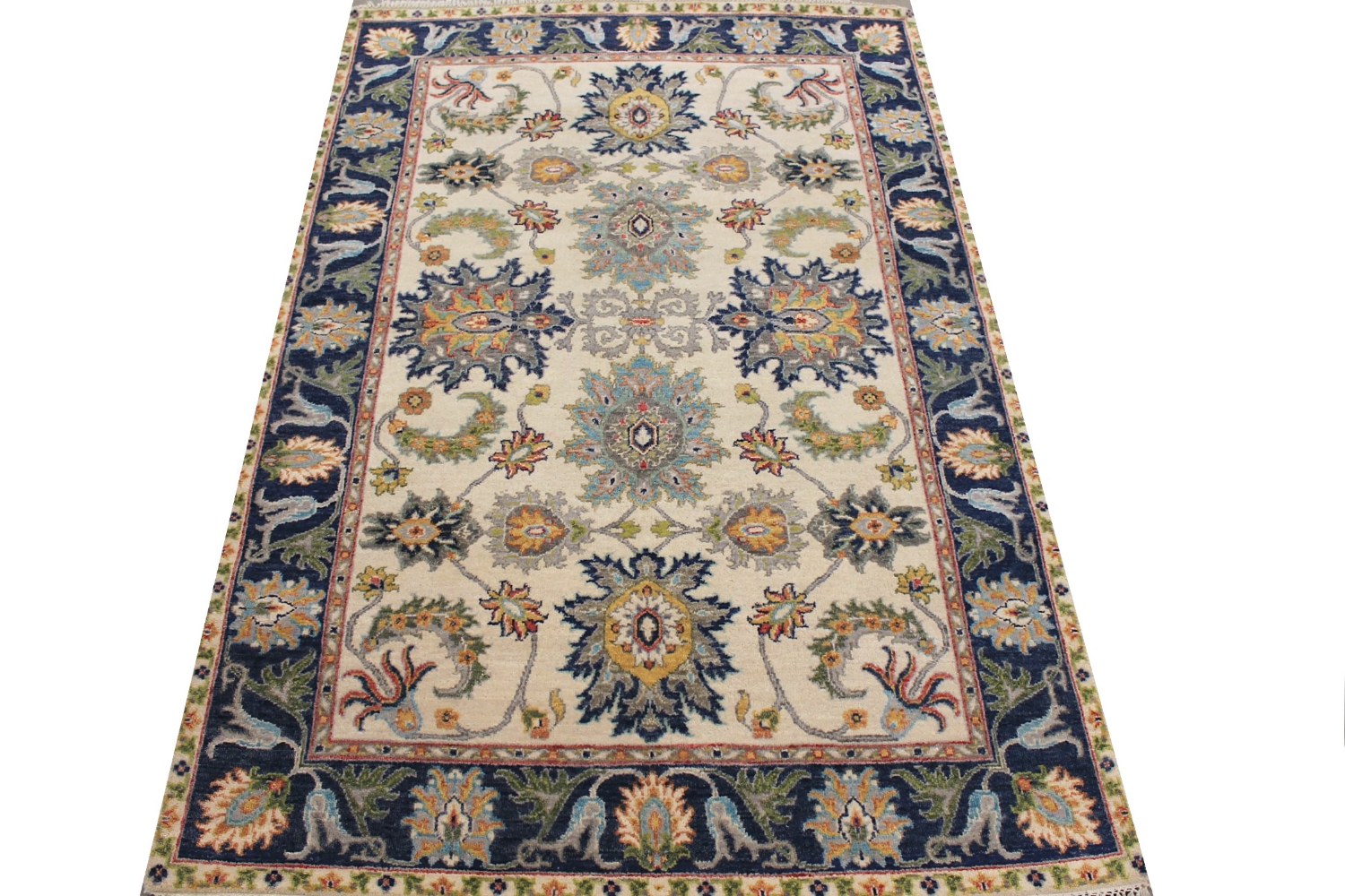 4x6 Traditional Hand Knotted Wool Area Rug - MR029100