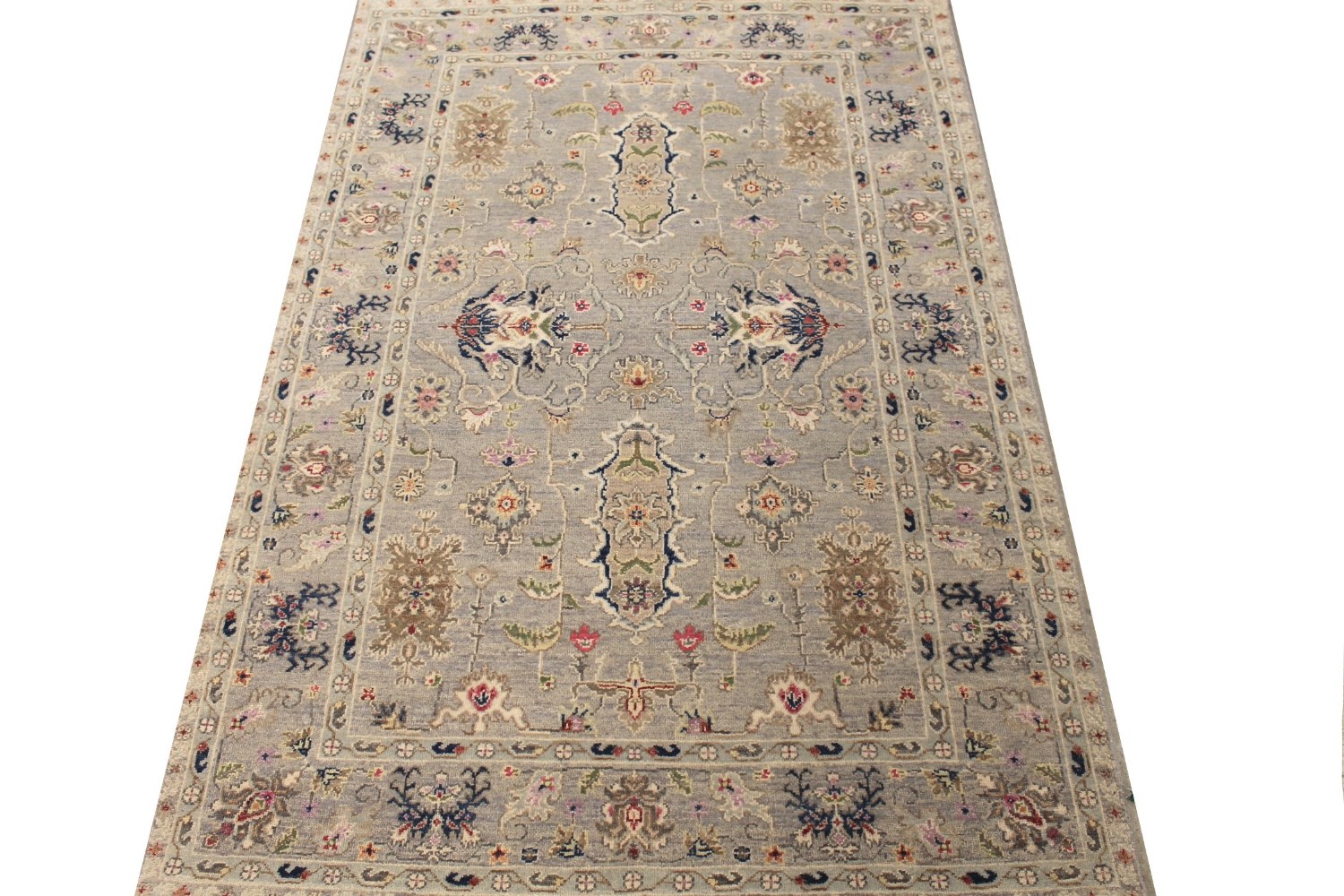 4x6 Traditional Hand Knotted Wool Area Rug - MR029102