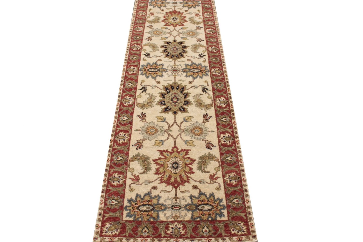 8 ft. Runner Traditional Hand Knotted Wool Area Rug - MR029105