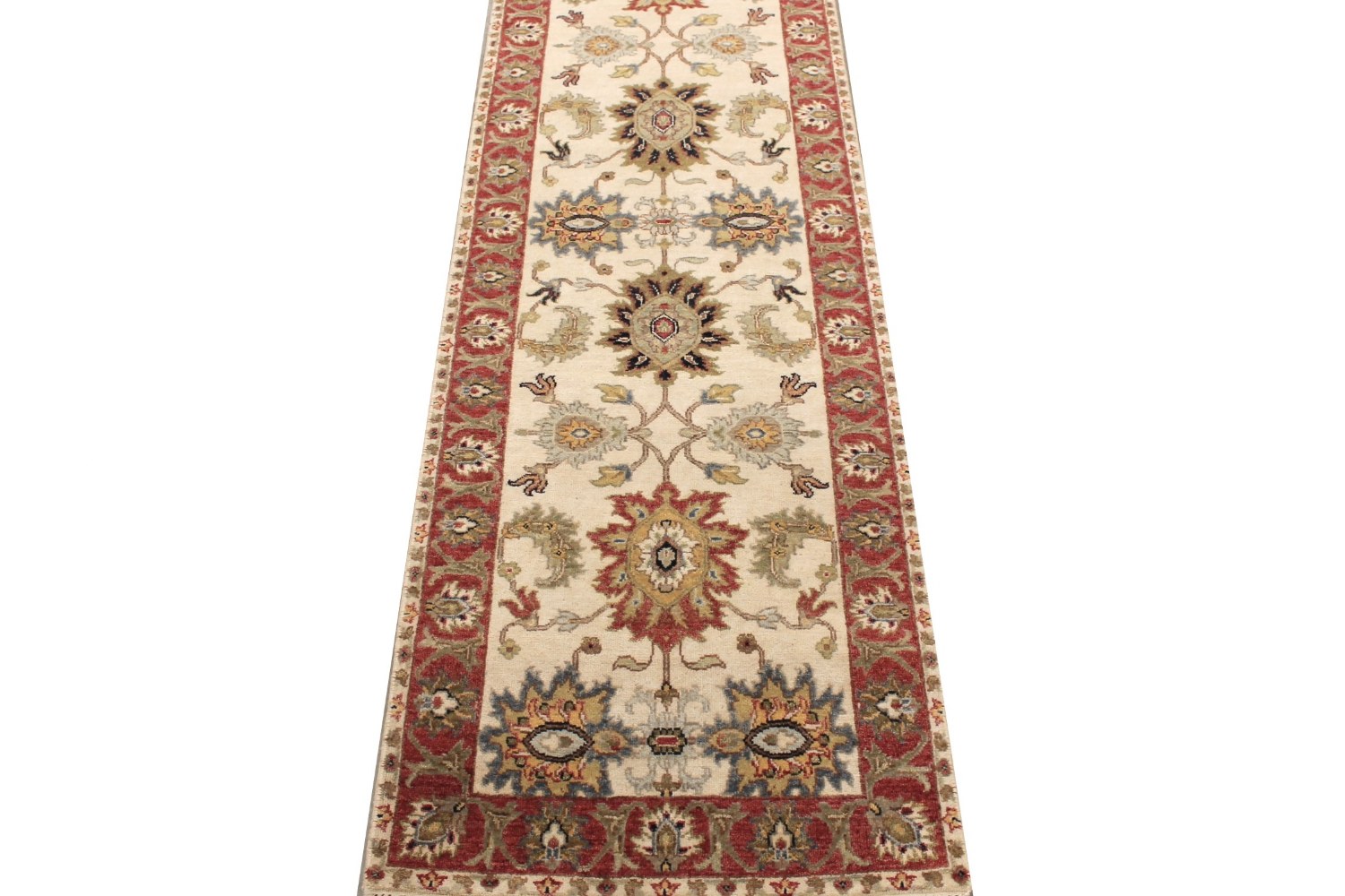 8 ft. Runner Traditional Hand Knotted Wool Area Rug - MR029105