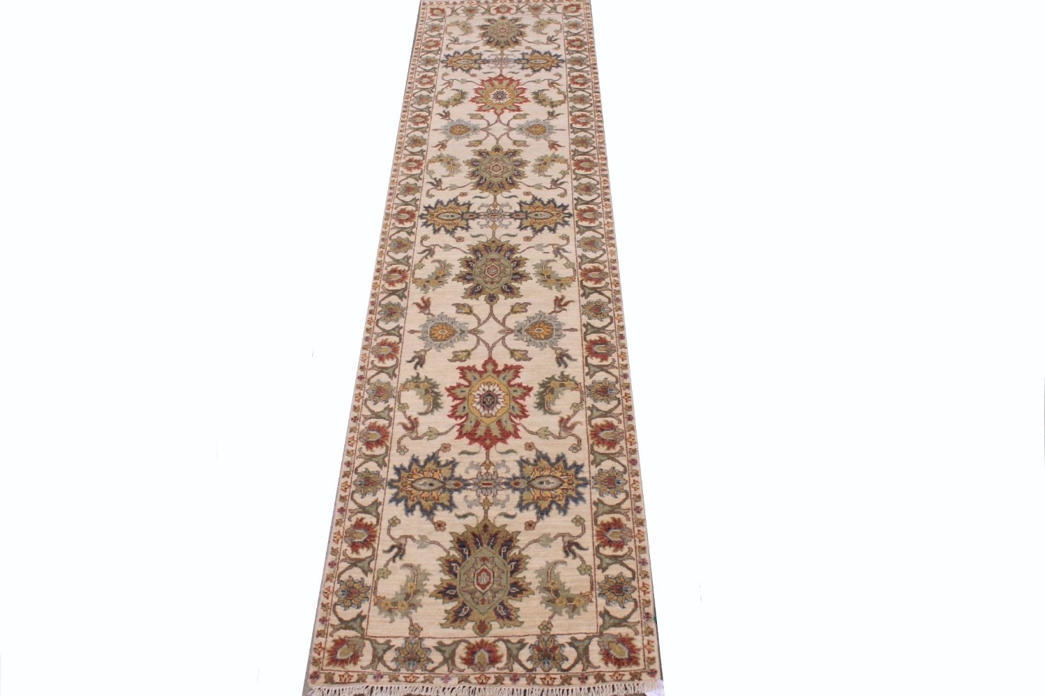 Wide Runner Traditional Hand Knotted Wool Area Rug - MR029110