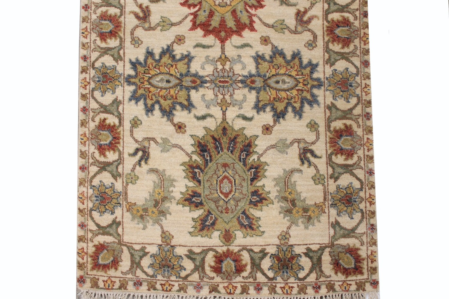 Wide Runner Traditional Hand Knotted Wool Area Rug - MR029110