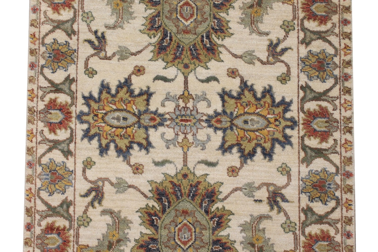 Wide Runner Traditional Hand Knotted Wool Area Rug - MR029110