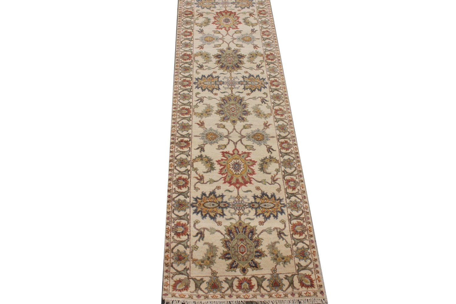 Wide Runner Traditional Hand Knotted Wool Area Rug - MR029110