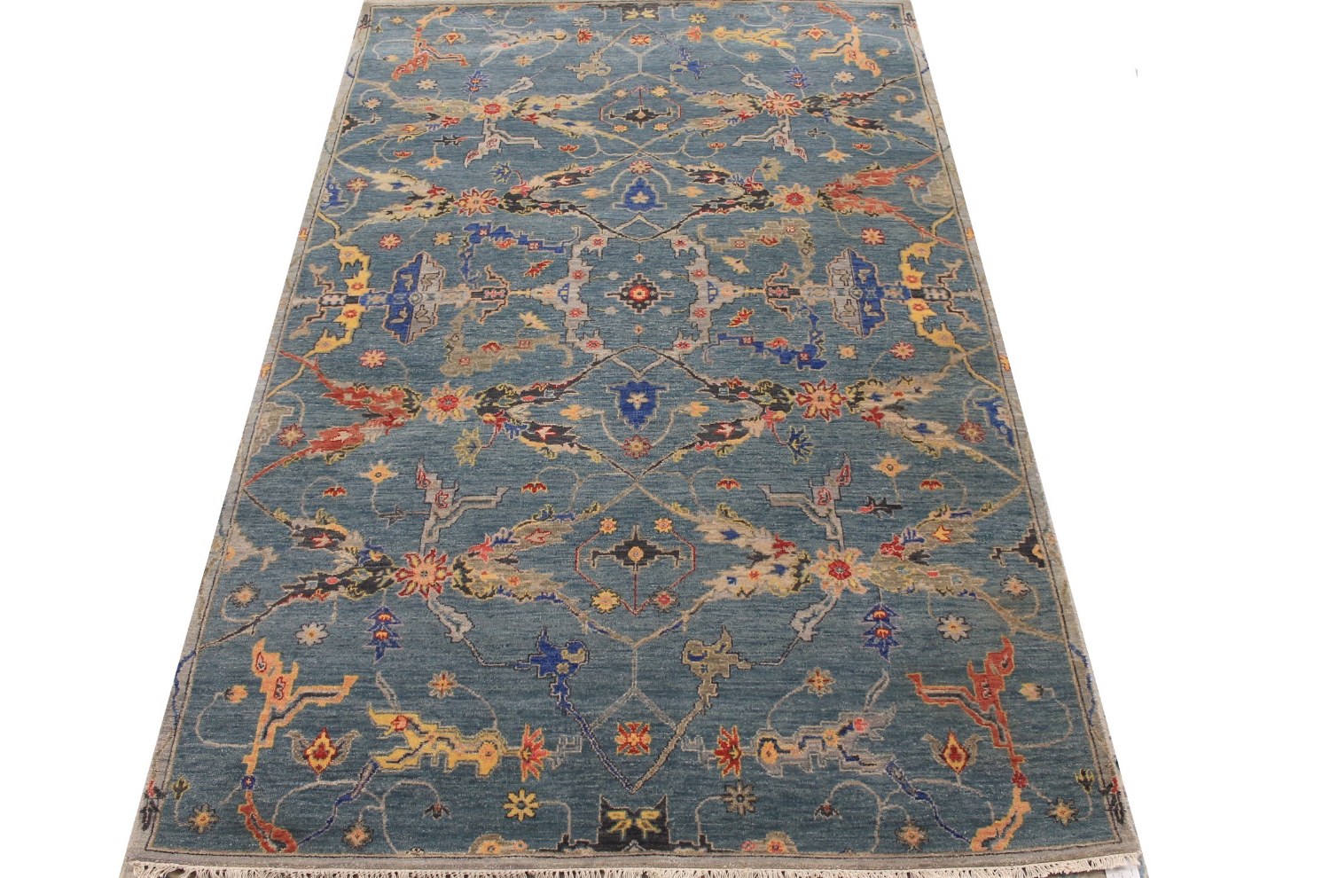 5x7/8 Traditional Hand Knotted Wool Area Rug - MR029111