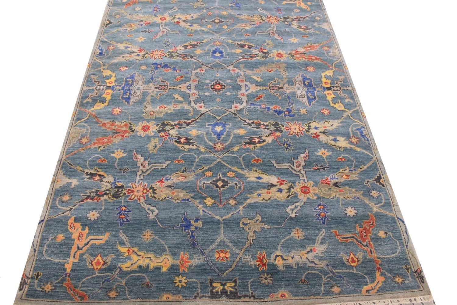 5x7/8 Traditional Hand Knotted Wool Area Rug - MR029111