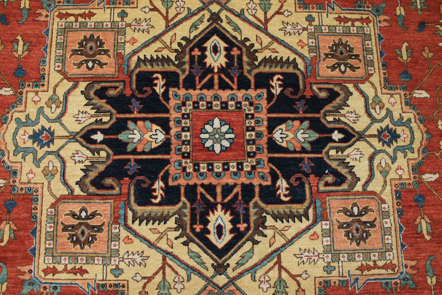 10x14 Heriz/Serapi Hand Knotted Wool Area Rug - MR029115