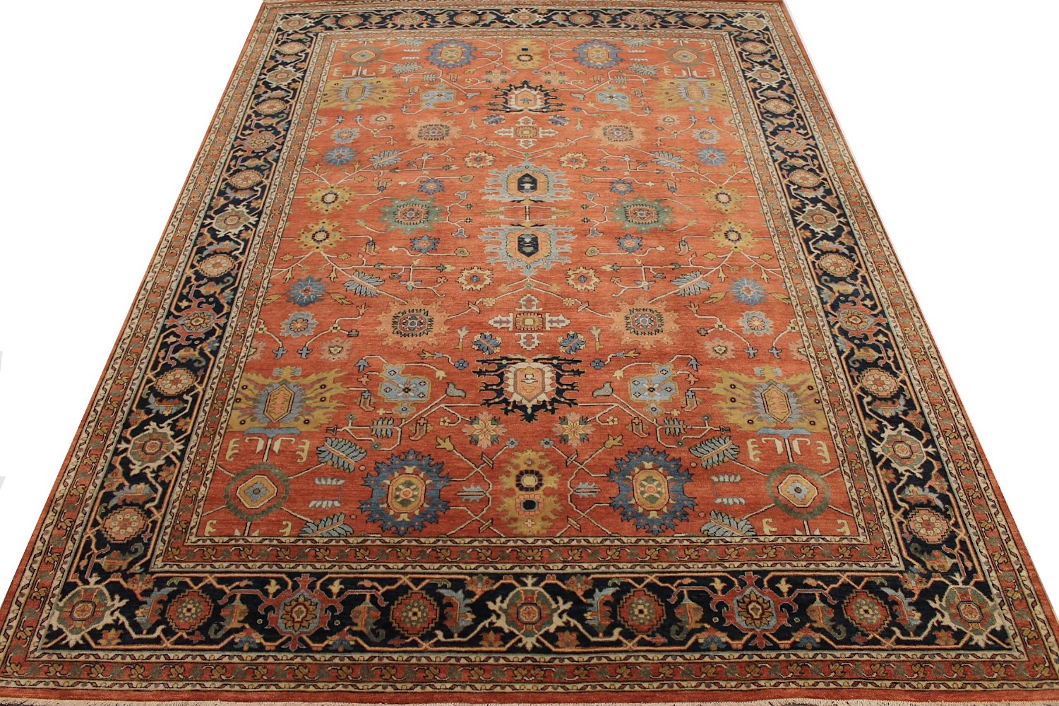 9x12 Heriz/Serapi Hand Knotted Wool Area Rug - MR029117