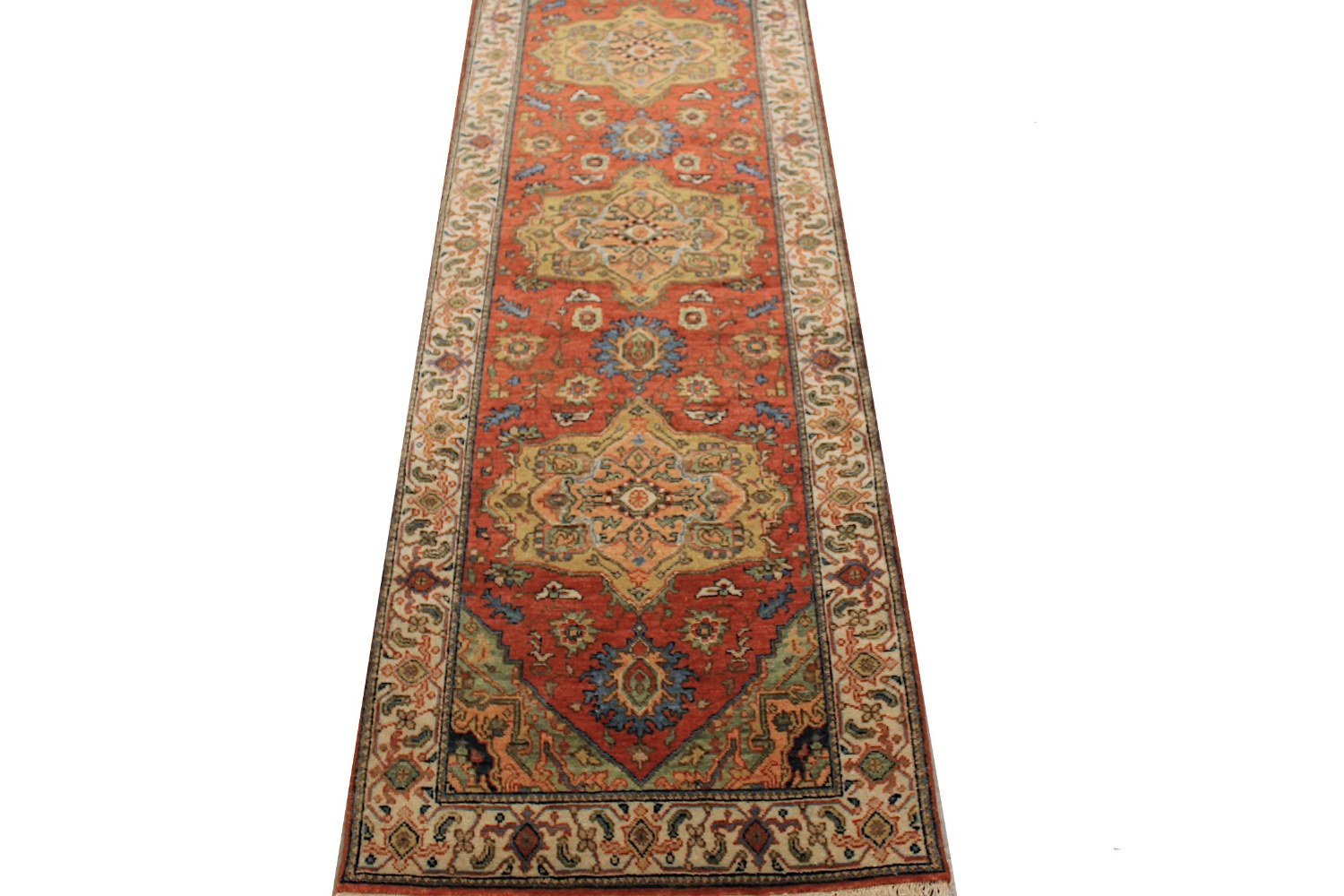 8 ft. Runner Heriz/Serapi Hand Knotted Wool Area Rug - MR029136