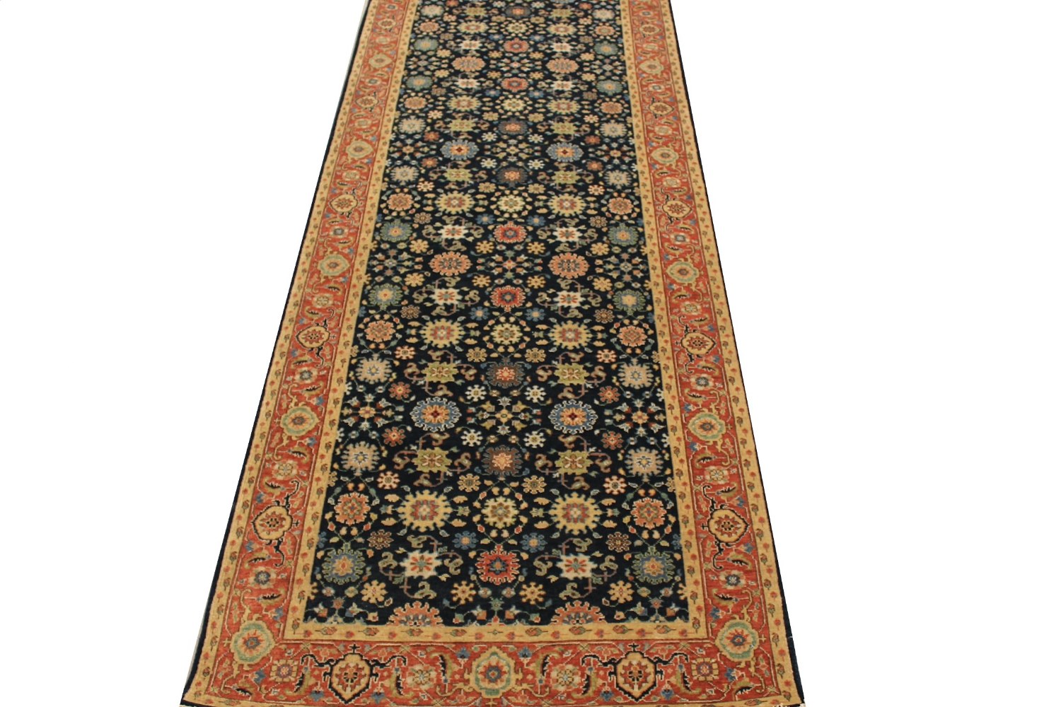 Wide Runner Heriz/Serapi Hand Knotted Wool Area Rug - MR029143